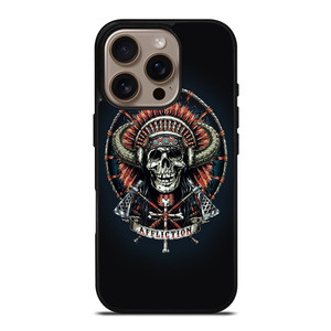 AFFLICTION INDIAN SKULL iPhone 16 Pro Case Cover AFFLICTION INDIAN SKULL iPhone 16 Pro Case Cover