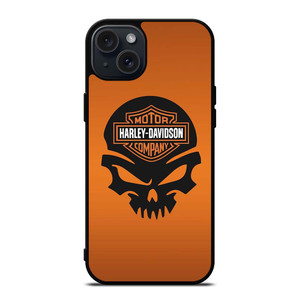 HARLEY DAVIDSON MOTORCYCLES COMPANY LOGO SKULL iPhone 15 Plus Case Cover