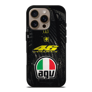 AGV HELMET VR 46 CARBON iPhone 16 Pro Case Cover AGV HELMET VR 46 CARBON iPhone 16 Pro Case Cover
