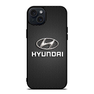HYUNDAI METAL LOGO iPhone 15 Plus Case Cover HYUNDAI METAL LOGO iPhone 15 Plus Case Cover