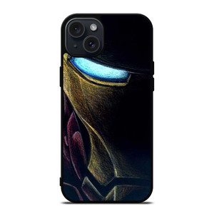 IRONE MAN AVENGERS FACE ART iPhone 15 Plus Case Cover IRONE MAN AVENGERS FACE ART iPhone 15 Plus Case Cover