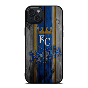 KANSAS CITY ROYALS WOODEN ICON iPhone 15 Plus Case Cover
