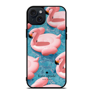 KATE SPADE NEW YORK LOGO BUOY FLAMENGO ICON iPhone 15 Plus Case Cover KATE SPADE NEW YORK LOGO BUOY FLAMENGO ICON iPhone 15 Plus Case Cover