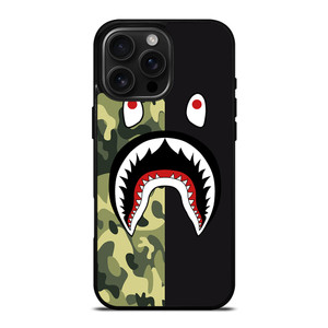 BAPE CAMO SHARK iPhone 16 Pro Max Case Cover BAPE CAMO SHARK iPhone 16 Pro Max Case Cover