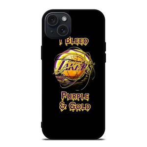LA LAKERS NBA PURPLE AND GOLD iPhone 15 Plus Case Cover LA LAKERS NBA PURPLE AND GOLD iPhone 15 Plus Case Cover