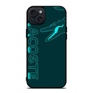 LACOSTE CROC LOGO GREEN iPhone 15 Plus Case Cover
