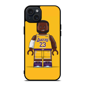 LEBRON JAMES LA LAKERS NBA LEGO BASKETBALL iPhone 15 Plus Case Cover LEBRON JAMES LA LAKERS NBA LEGO BASKETBALL iPhone 15 Plus Case Cover