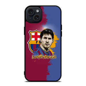 LIONEL MESSI BARCELONA ART iPhone 15 Plus Case Cover