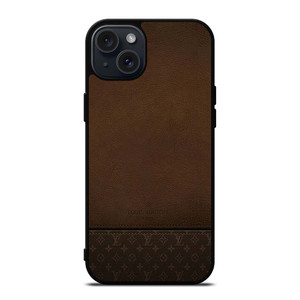 LOUIS VUITTON PARIS LV LOGO LEATHER BAG iPhone 15 Plus Case Cover