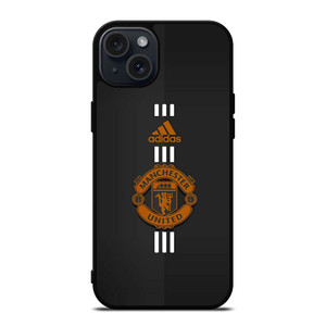 MANCHESTER UNITED FC LOGO FOOTBALL CLUB ADIDAS ICON iPhone 15 Plus Case Cover