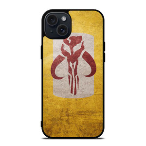 MANDALORIAN YELLOW LOGO iPhone 15 Plus Case Cover