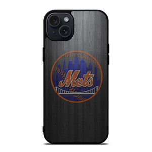 NEW YORK METS WOODEN LOGO iPhone 15 Plus Case Cover