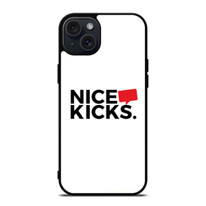 NICE KICKS SNEAKERS LOGO iPhone 15 Plus Case Cover
