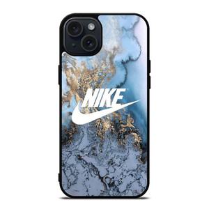 NIKE LOGO BLUE MARBLE iPhone 15 Plus Case Cover NIKE LOGO BLUE MARBLE iPhone 15 Plus Case Cover