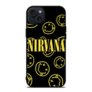 NIRVANA SMILEY COLLAGE iPhone 15 Plus Case Cover NIRVANA SMILEY COLLAGE iPhone 15 Plus Case Cover