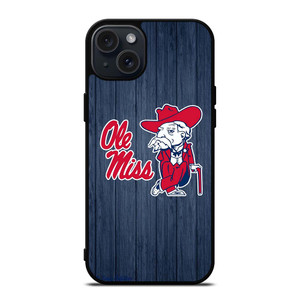 OLE MISS WOODEN LOGO iPhone 15 Plus Case Cover