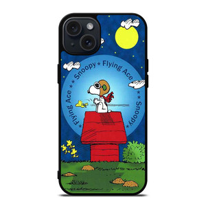 PEANUTS SNOOPY THE FLYING ACE iPhone 15 Plus Case Cover PEANUTS SNOOPY THE FLYING ACE iPhone 15 Plus Case Cover