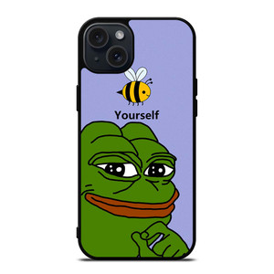 PEPE THE SMUG FROG iPhone 15 Plus Case Cover PEPE THE SMUG FROG iPhone 15 Plus Case Cover