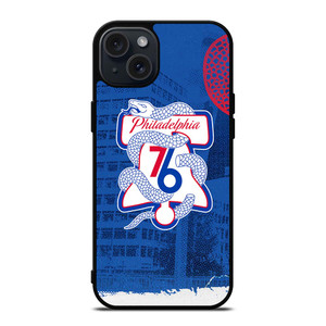PHILADELPHIA 76ERS ICON iPhone 15 Plus Case Cover PHILADELPHIA 76ERS ICON iPhone 15 Plus Case Cover