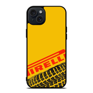 PIRELLI TIRE LOGO YELLOW iPhone 15 Plus Case Cover PIRELLI TIRE LOGO YELLOW iPhone 15 Plus Case Cover