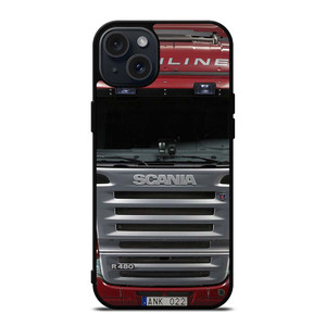 RED SCANIA TRUCK HIGHLINE iPhone 15 Plus Case Cover RED SCANIA TRUCK HIGHLINE iPhone 15 Plus Case Cover