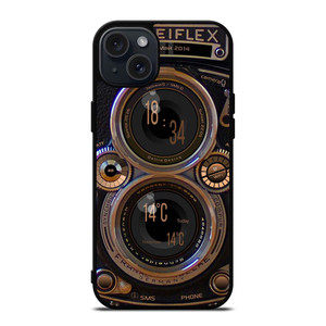 ROLLEIFLEX VINTAGE CAMERA iPhone 15 Plus Case Cover ROLLEIFLEX VINTAGE CAMERA iPhone 15 Plus Case Cover