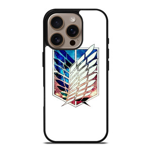 ATTACK ON TITAN ANIME LOGO NEBULA iPhone 16 Pro Case Cover ATTACK ON TITAN ANIME LOGO NEBULA iPhone 16 Pro Case Cover
