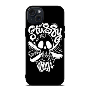 STUSSY SKULL LOGO iPhone 15 Plus Case Cover