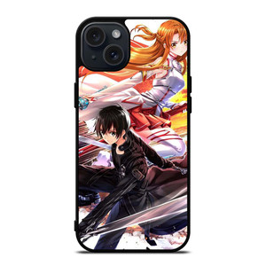 SWORD ART ONLINE SAO KIRITO AND ASUNA iPhone 15 Plus Case Cover