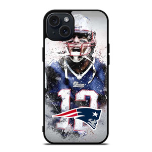 TOM BRADY NEW ENGLAND PATRIOT ART iPhone 15 Plus Case Cover
