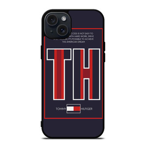 TOMMY HILFIGER TH FASHION LOGO AMERICAN DREAM iPhone 15 Plus Case Cover TOMMY HILFIGER TH FASHION LOGO AMERICAN DREAM iPhone 15 Plus Case Cover