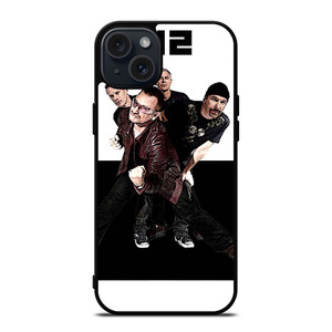 U2 BAND POSE iPhone 15 Plus Case Cover U2 BAND POSE iPhone 15 Plus Case Cover