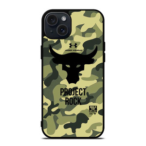 UNDER ARMOUR LOGO PROJECT ROCK CAMO iPhone 15 Plus Case Cover UNDER ARMOUR LOGO PROJECT ROCK CAMO iPhone 15 Plus Case Cover