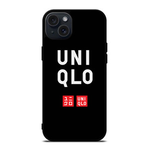 UNIQLO LOGO BLACK 2 iPhone 15 Plus Case Cover UNIQLO LOGO BLACK 2 iPhone 15 Plus Case Cover