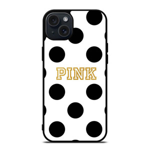 VICTORIA S SECRET PINK POLKADOTS iPhone 15 Plus Case Cover VICTORIA S SECRET PINK POLKADOTS iPhone 15 Plus Case Cover
