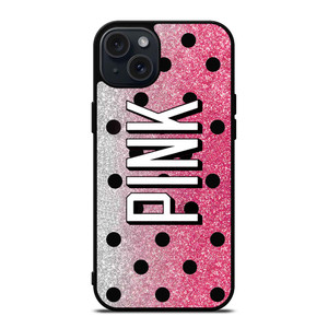 VICTORIA'S SECRET PINK LOGO SPARKLE iPhone 15 Plus Case Cover VICTORIA'S SECRET PINK LOGO SPARKLE iPhone 15 Plus Case Cover