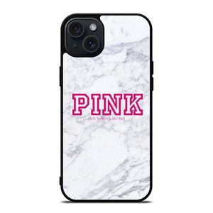 VICTORIA'S SECRET PINK MARBLE iPhone 15 Plus Case Cover