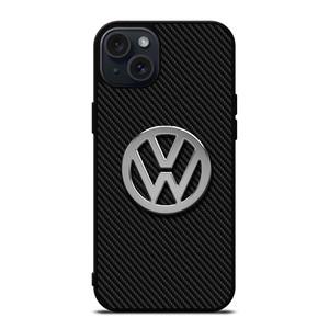 VW VOLKSWAGEN METAL CARBON LOGO iPhone 15 Plus Case Cover