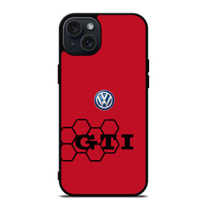 VW VOLKSWAGEN RED HONEYCOMB iPhone 15 Plus Case Cover VW VOLKSWAGEN RED HONEYCOMB iPhone 15 Plus Case Cover