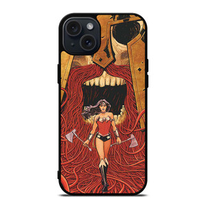 WONDER WOMAN CARTOON iPhone 15 Plus Case Cover WONDER WOMAN CARTOON iPhone 15 Plus Case Cover