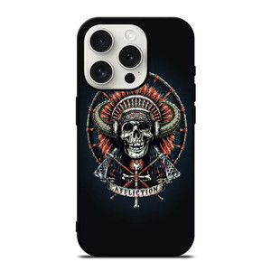 AFFLICTION INDIAN SKULL iPhone 15 Pro Case Cover AFFLICTION INDIAN SKULL iPhone 15 Pro Case Cover