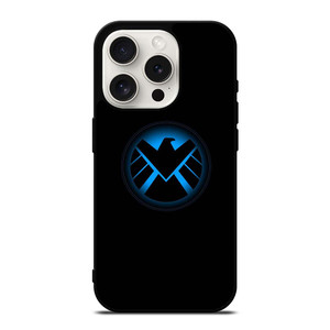AGENTS OF SHIELD MARVEL LOGO BLUE iPhone 15 Pro Case Cover