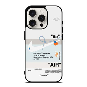 AIR JORDAN OFF WHITE NIKE SNEAKERS iPhone 15 Pro Case Cover