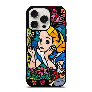 ALICE IN WONDERLAND GLASS DISNEY iPhone 15 Pro Case Cover
