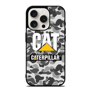 BAPE CAMO CATERPILLAR CAT iPhone 15 Pro Case Cover