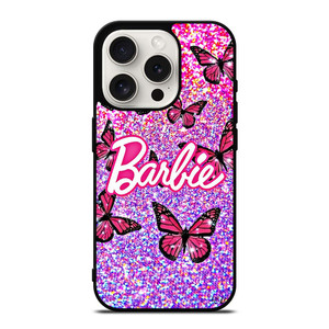 BARBIE BUTTERFLY LOGO ICON PINK iPhone 15 Pro Case Cover