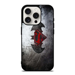 BATMAN VS SUPERMAN EMBLEM iPhone 15 Pro Case Cover
