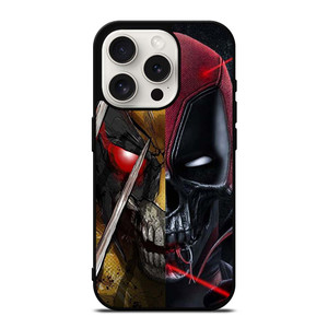 DEADPOOL X WOLVERINE SKULL ICON iPhone 15 Pro Case Cover DEADPOOL X WOLVERINE SKULL ICON iPhone 15 Pro Case Cover