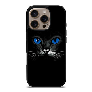BLACK CAT FACE iPhone 16 Pro Case Cover