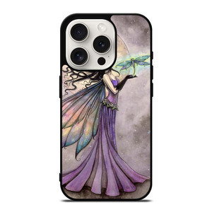 FAIRY DRAGONFLIES MOON iPhone 15 Pro Case Cover